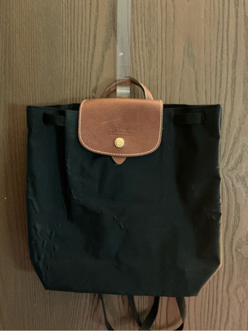 Longchamp Small Black Backpack